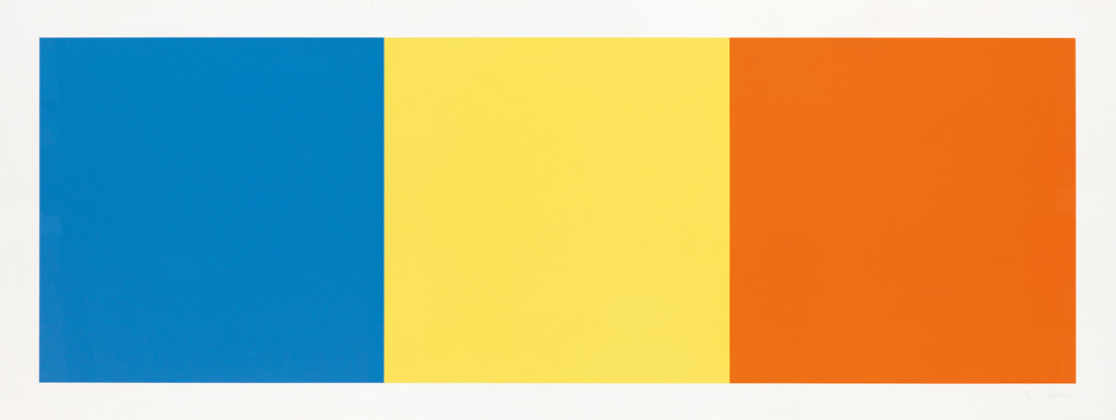 ELLSWORTH KELLY Blue, Yellow and Red Squares.